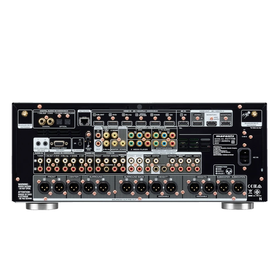 Marantz AV7706 11.2CH 8K Ultra HD AV Surround Pre-Amplifier