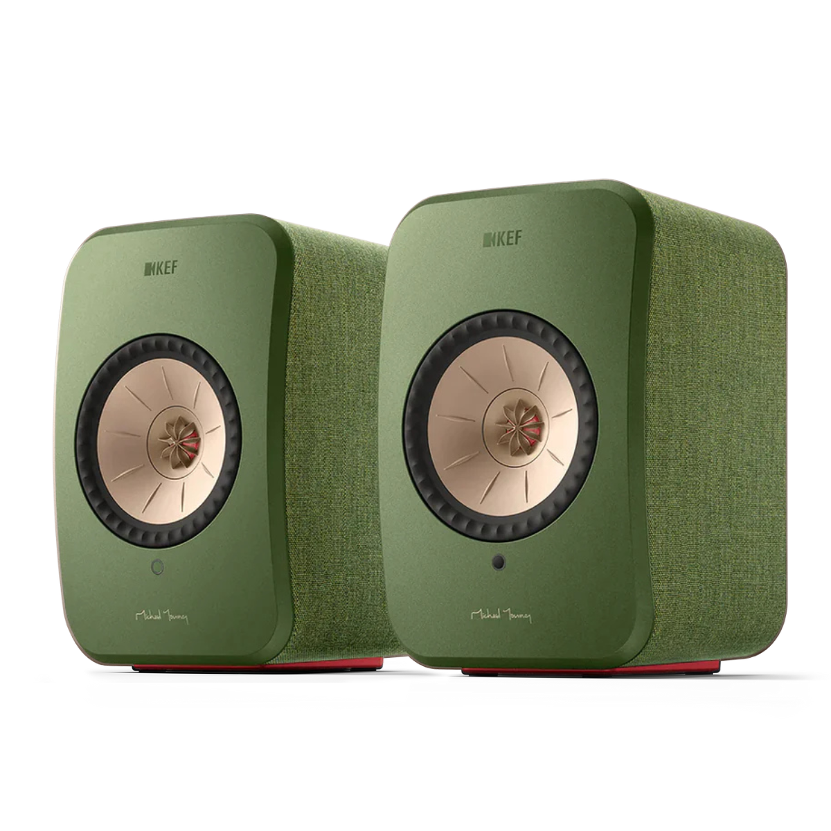 KEF LSX II Active Speakers #colour_olive green