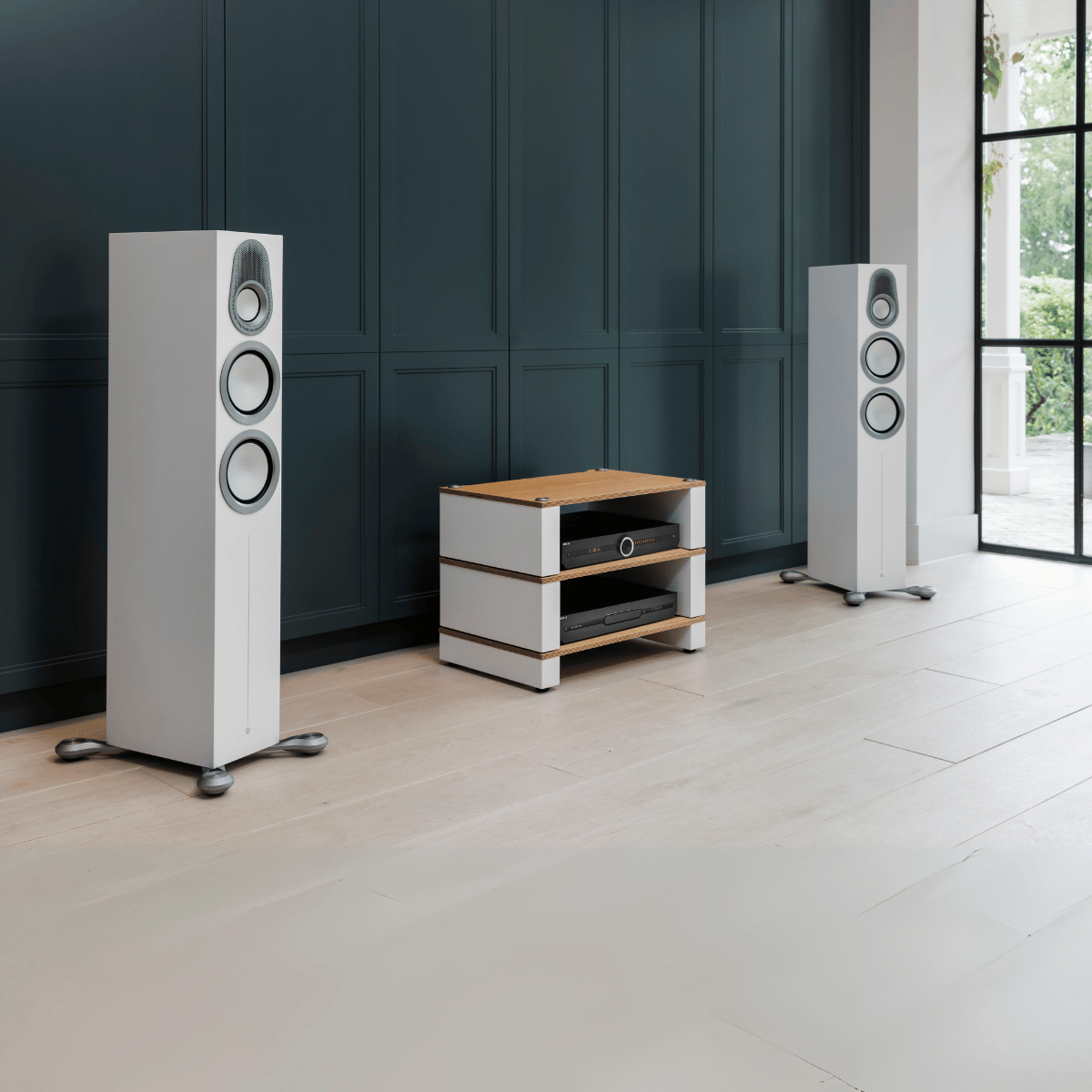 Monitor Audio Gold 300 6G Floorstanding Speakers #colour_satin white