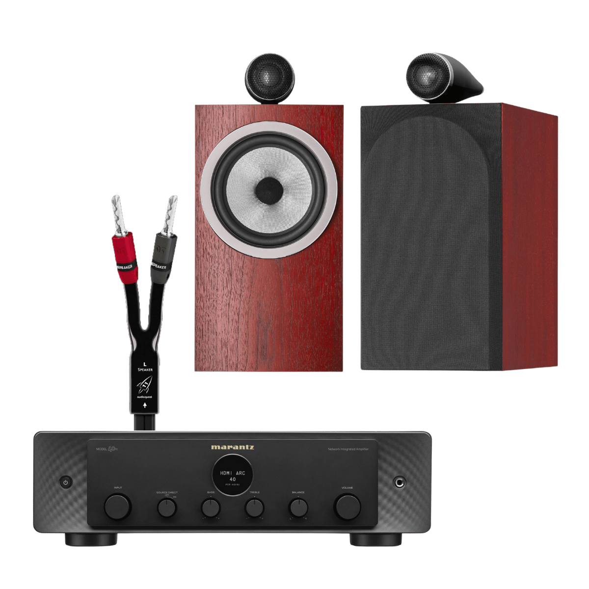 Marantz Model 40n + 705 S3 Speakers #colour_rosenut