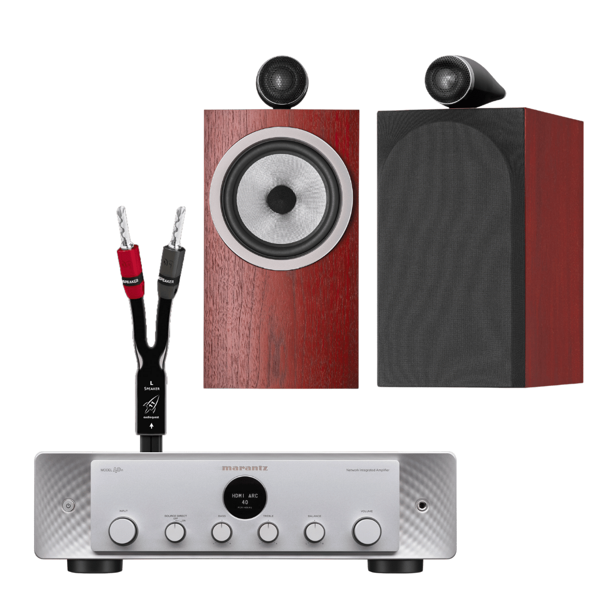 Marantz Model 40n + 705 S3 Speakers #colour_rosenut