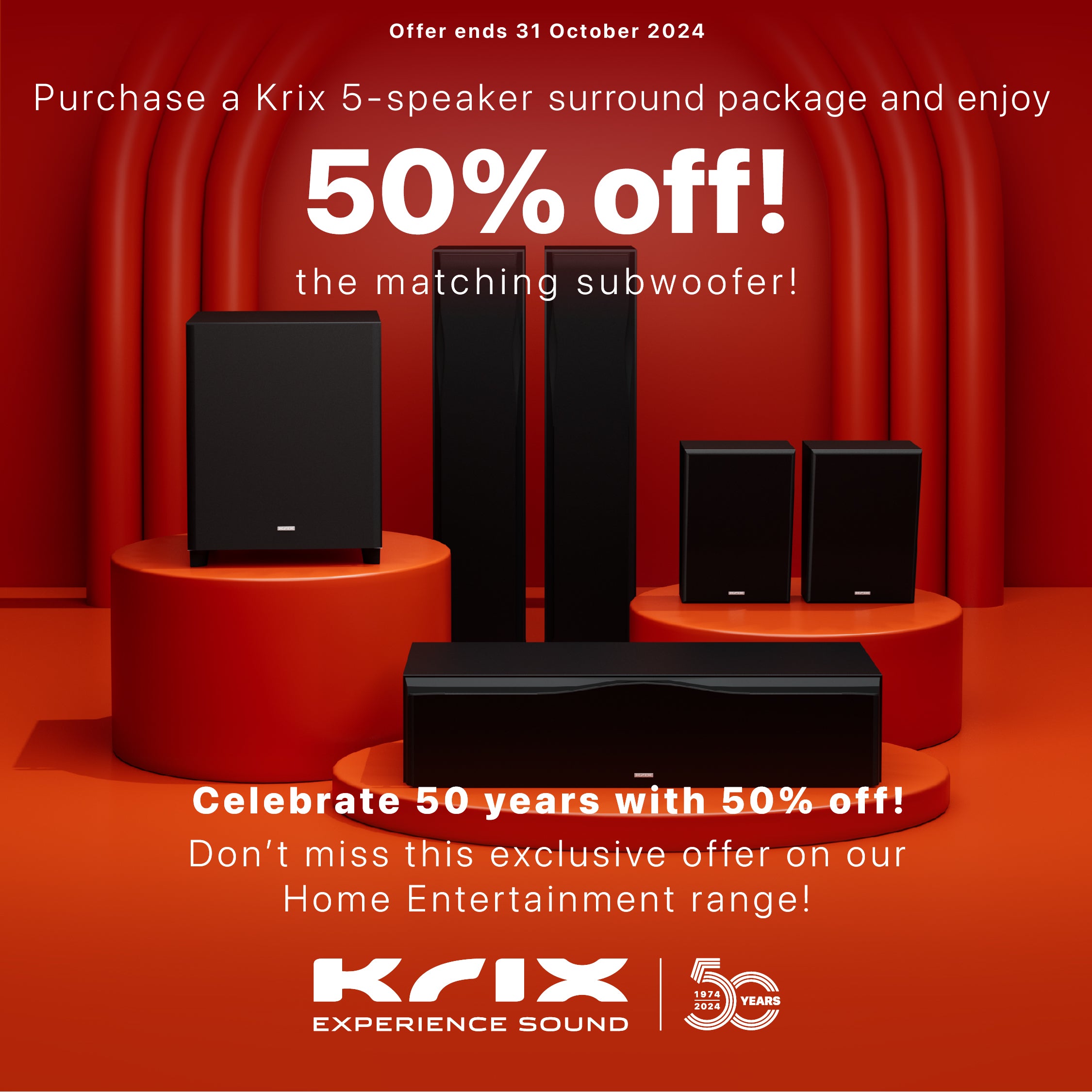 Krix Neuphonix MK2 5.1 Speaker Pack