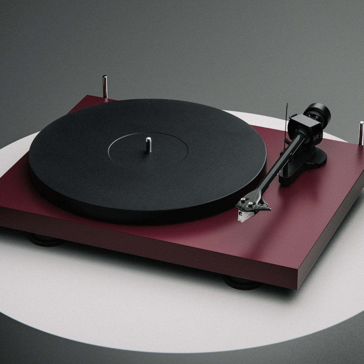 Pro-Ject Debut Evo 2 Turntable #colour_Satin Wine Red