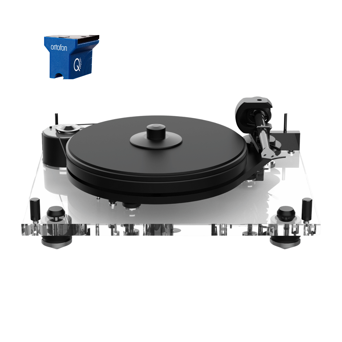 Pro-Ject 6Perspex Turntable #Cartridge_Ortofon Quintet Blue