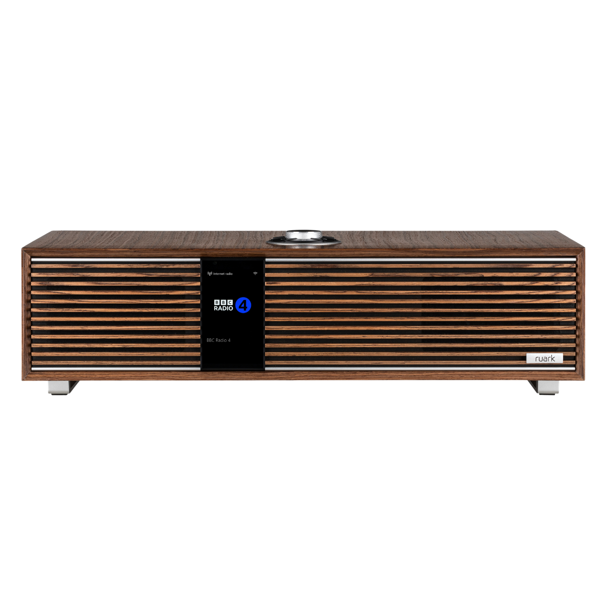 Ruark Audio R410 Wireless Music System #colour_Fused Walnut Veneer Cabinet and Grille