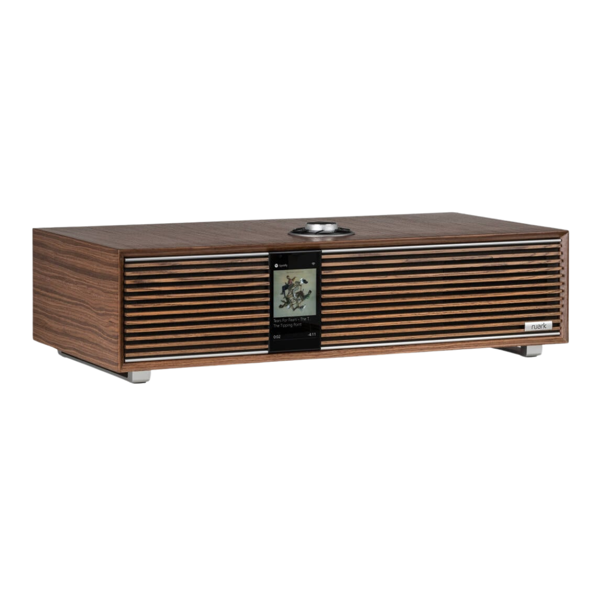 Ruark Audio R410 Wireless Music System #colour_Fused Walnut Veneer Cabinet and Grille