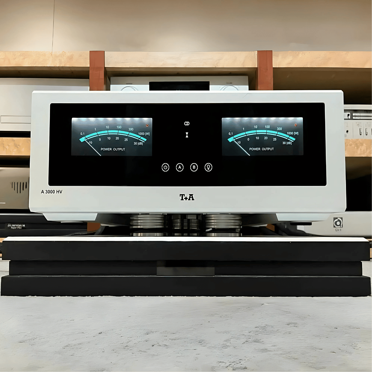 T+A Hi-Fi A 3000 HV Stereo Power Amplifier Silver #colour_silver