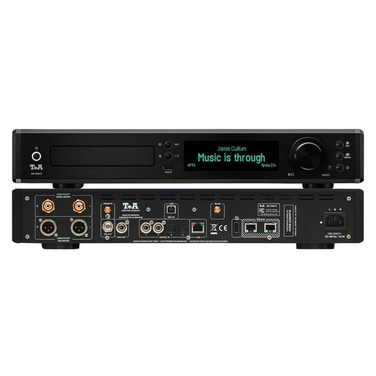 T+A Hi-Fi MP 2000 R G3 Multi Source Player Black #colour_black