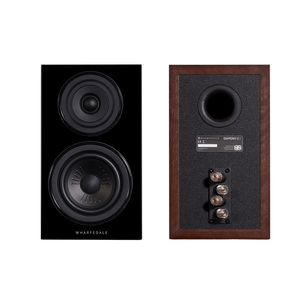 Wharfedale Diamond 12.1 Bookshelf Speaker Dark Walnut #colour_dark walnut