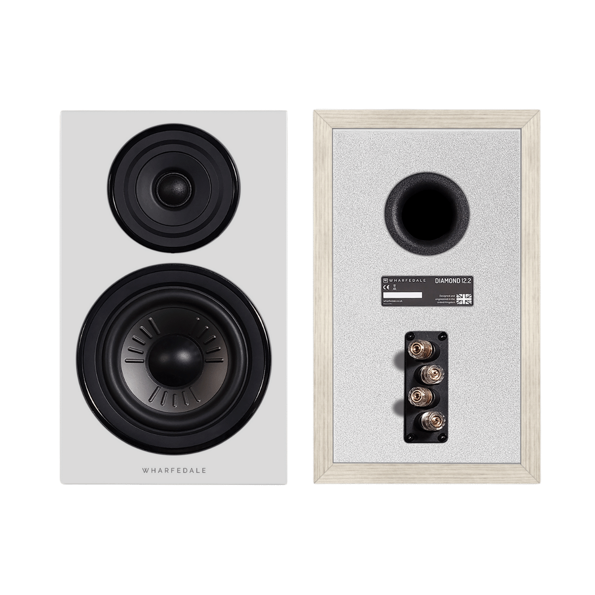 Wharfedale Diamond 12.2 Bookshelf Speakers Light Oak #colour_light oak