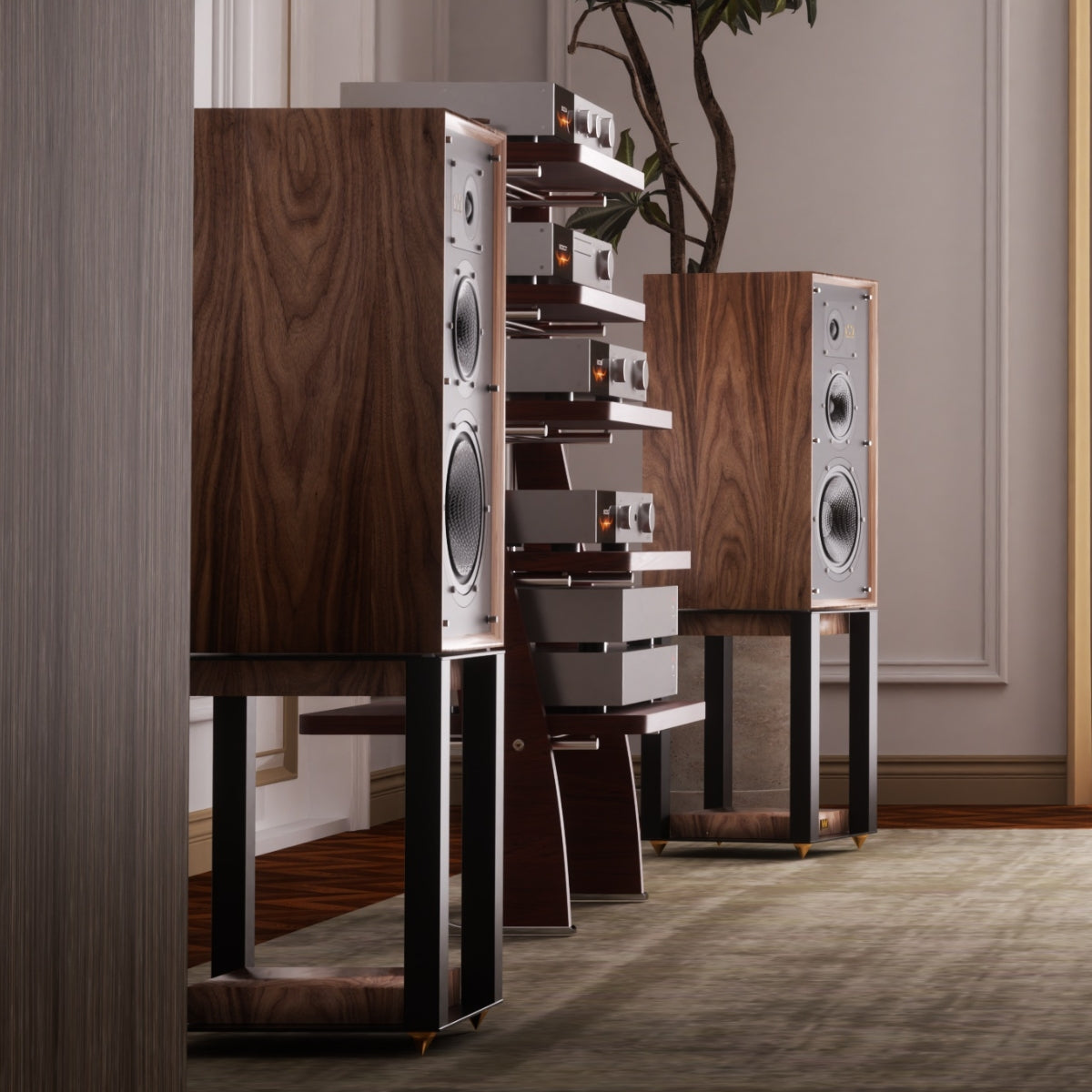 Wharfedale Super Linton Loudspeakers Walnut #colour_walnut