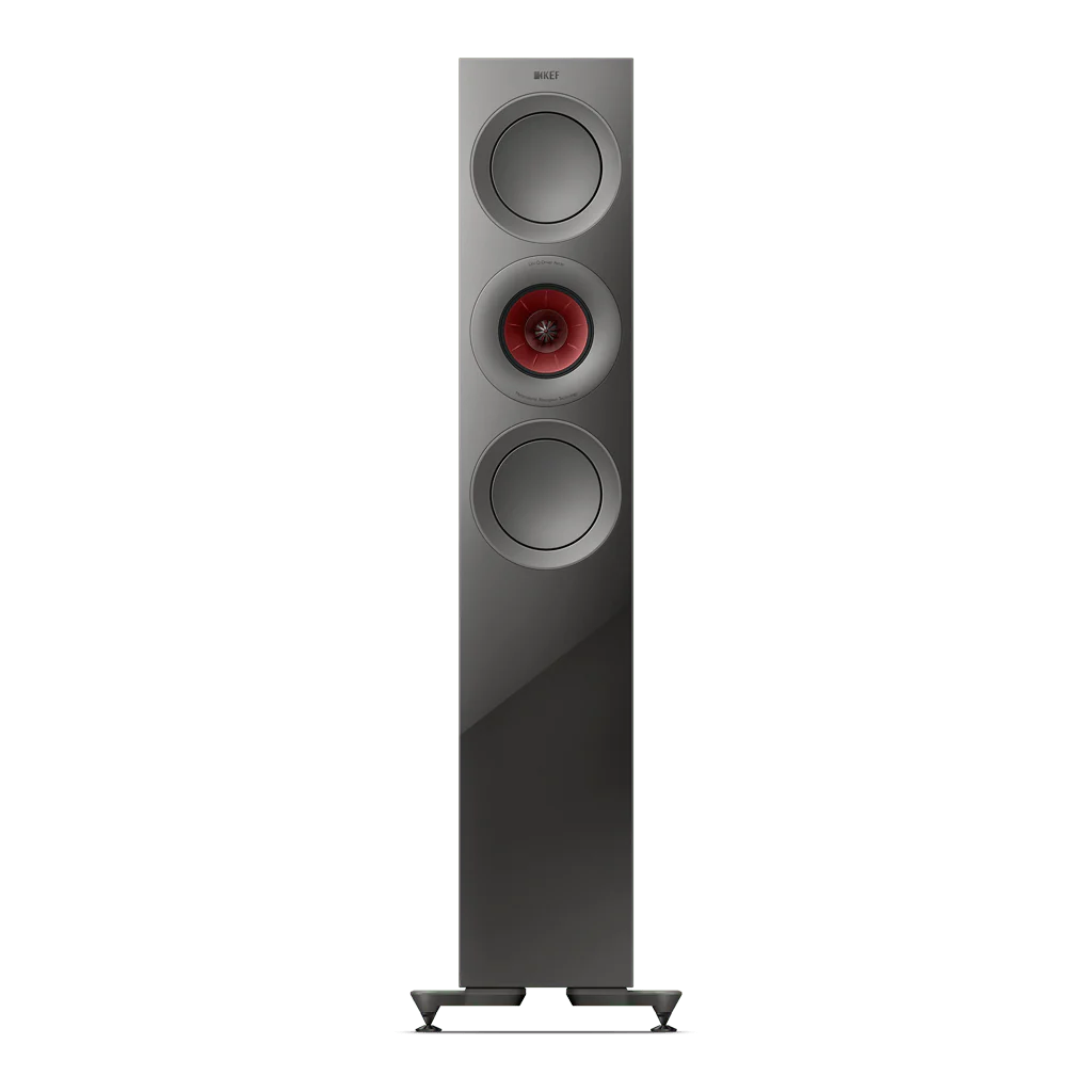 KEF R7 Meta 3-way Floorstanding Speakers #colour_titanium gloss