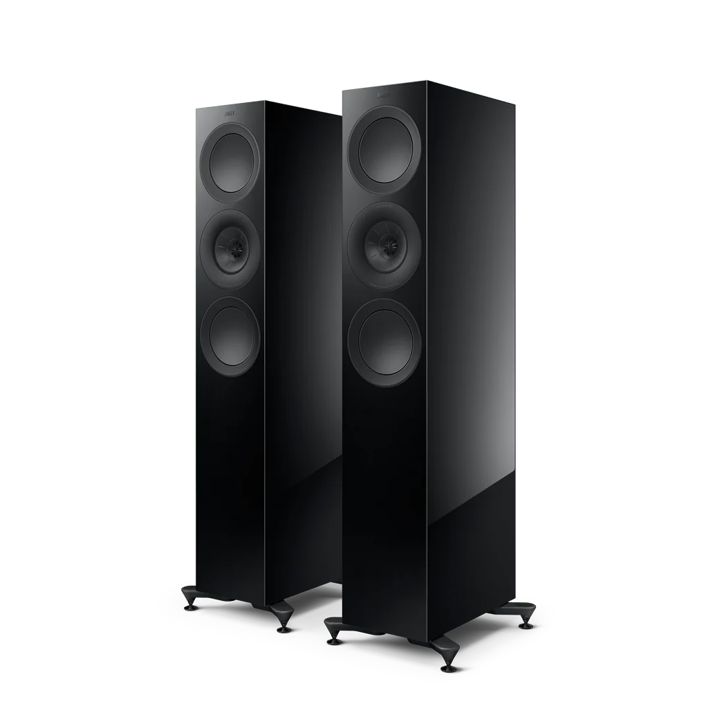 KEF R7 Meta 3-way Floorstanding Speakers #colour_black gloss