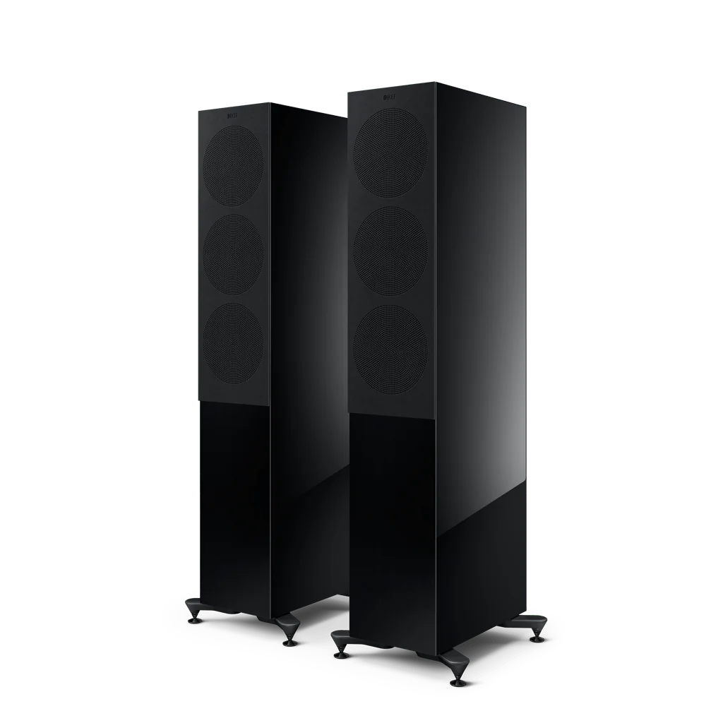 KEF R7 Meta 3-way Floorstanding Speakers #colour_black gloss