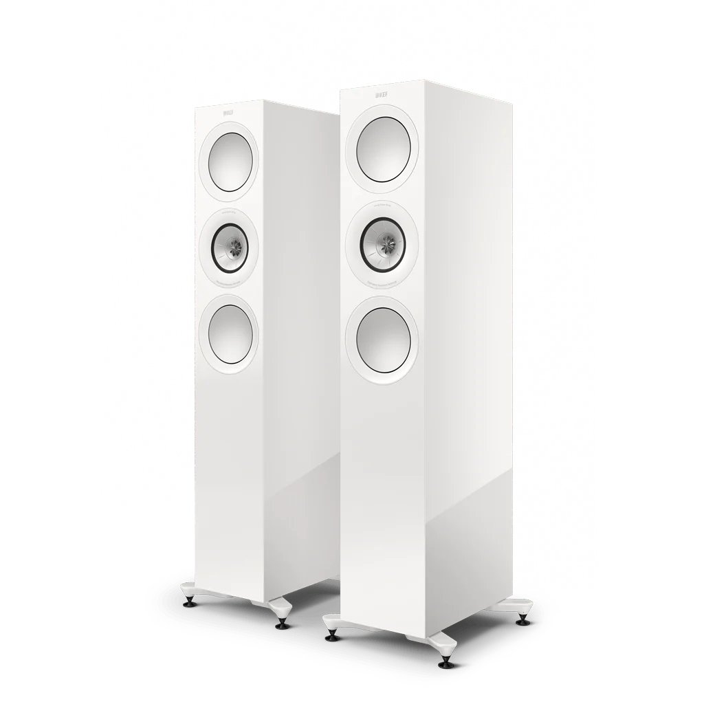 KEF R7 Meta 3-way Floorstanding Speakers #colour_white gloss