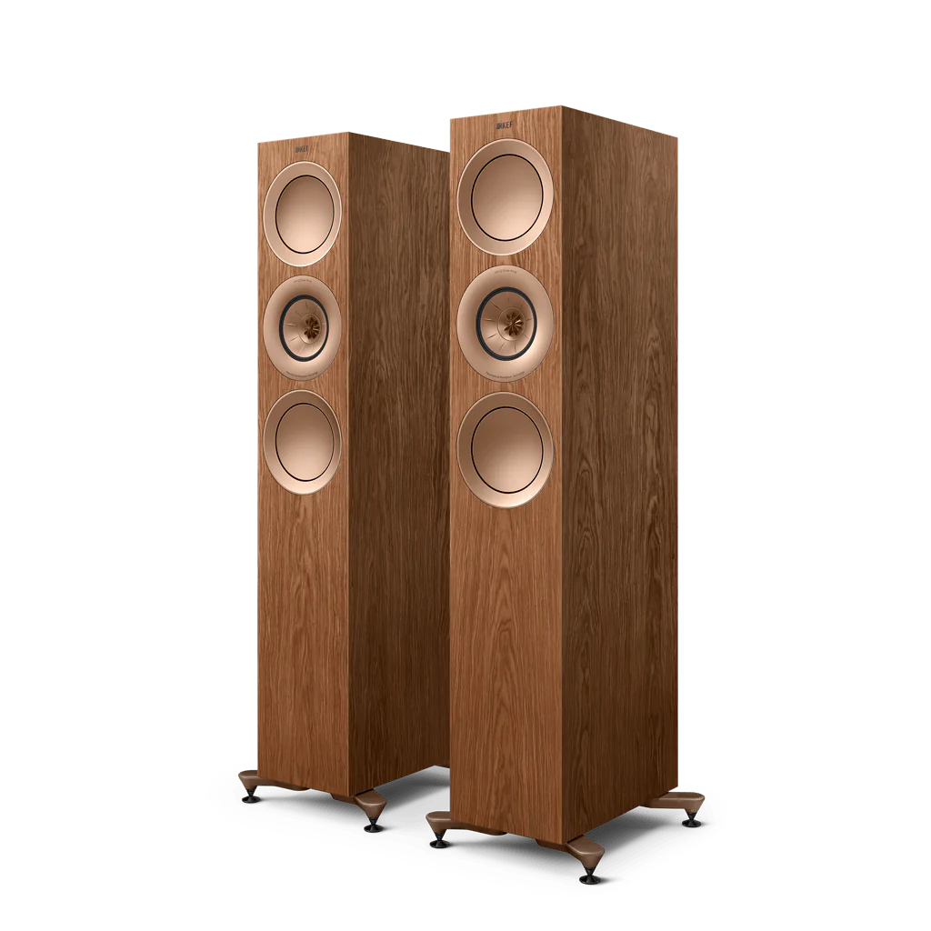 KEF R7 Meta 3-way Floorstanding Speakers #colour_walnut