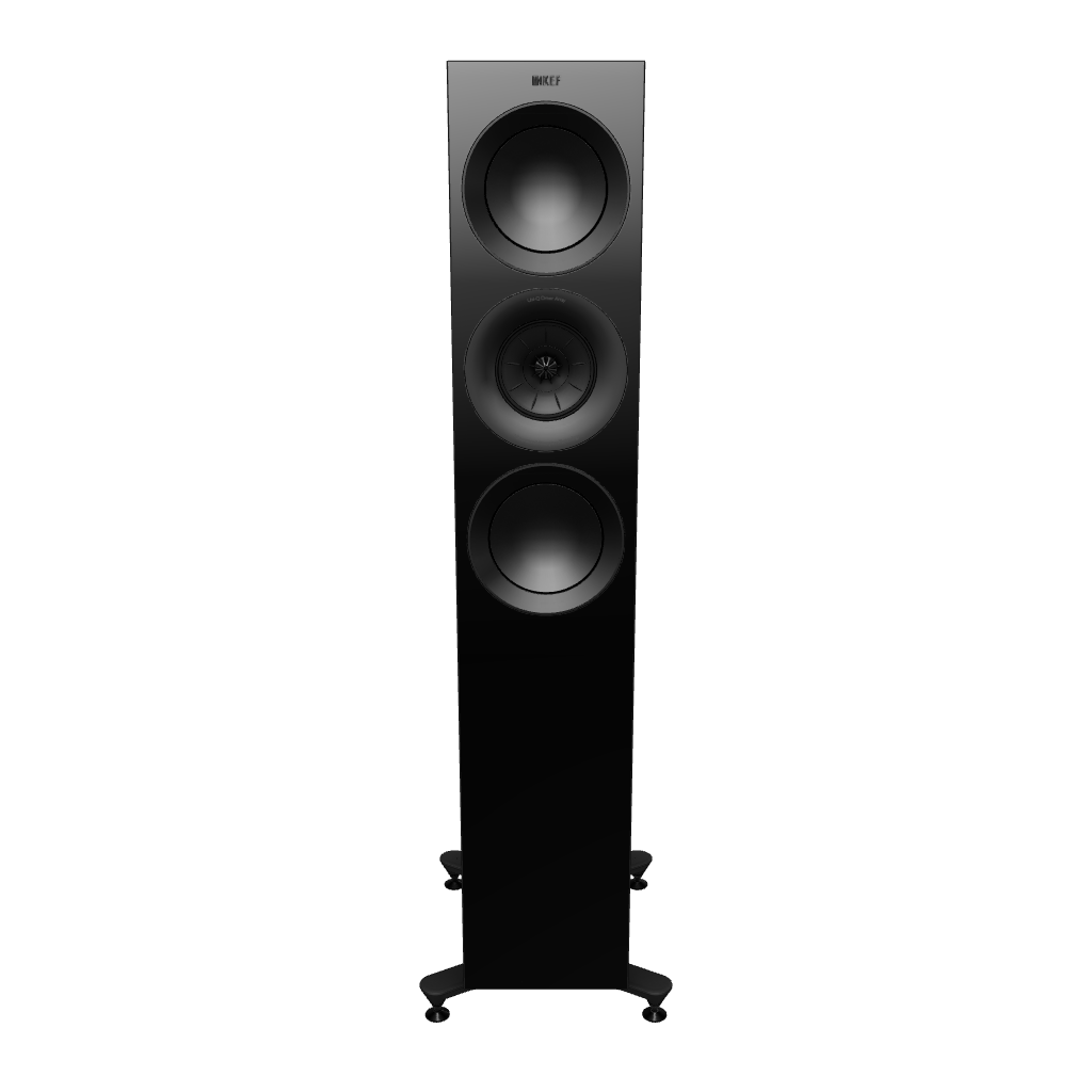 KEF R7 Meta 3-way Floorstanding Speakers #colour_black gloss