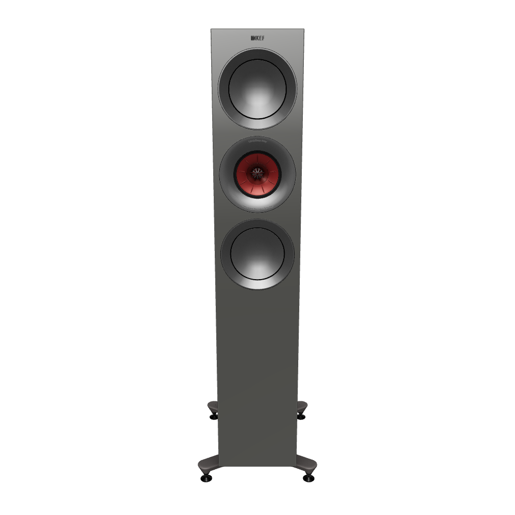 KEF R7 Meta 3-way Floorstanding Speakers #colour_titanium gloss