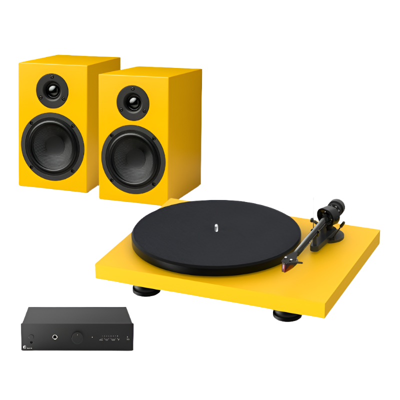 Pro-Ject Colourful Hi-Fi Pack #colour_satin golden yellow